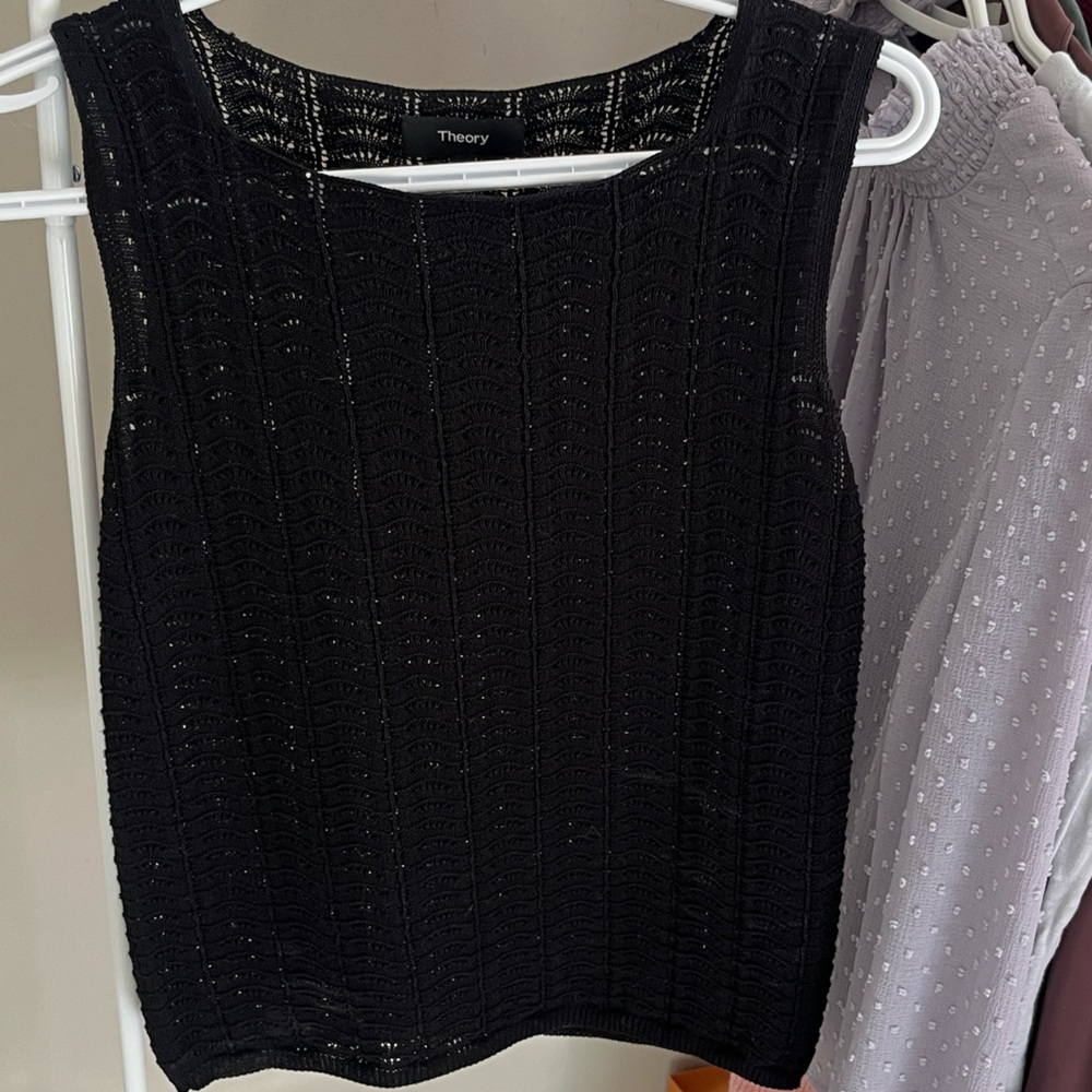 Theory Black knit top